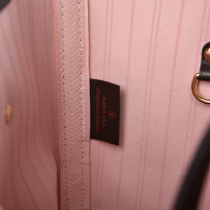 Louis Vuitton Damier Ebene Neo Neverfull MM Rose Ballerine 8 of 10