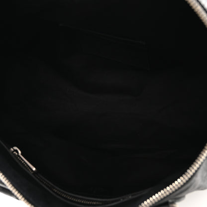 Gucci Fluffy Calfskin Morpheus Weekender Duffle Black 5 of 10