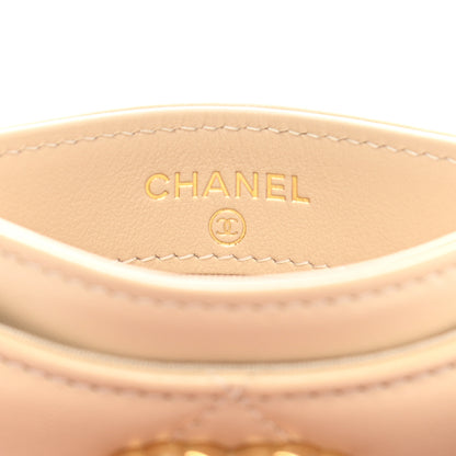 Chanel Lambskin Quilted 19 Card Holder Beige 6 of 8