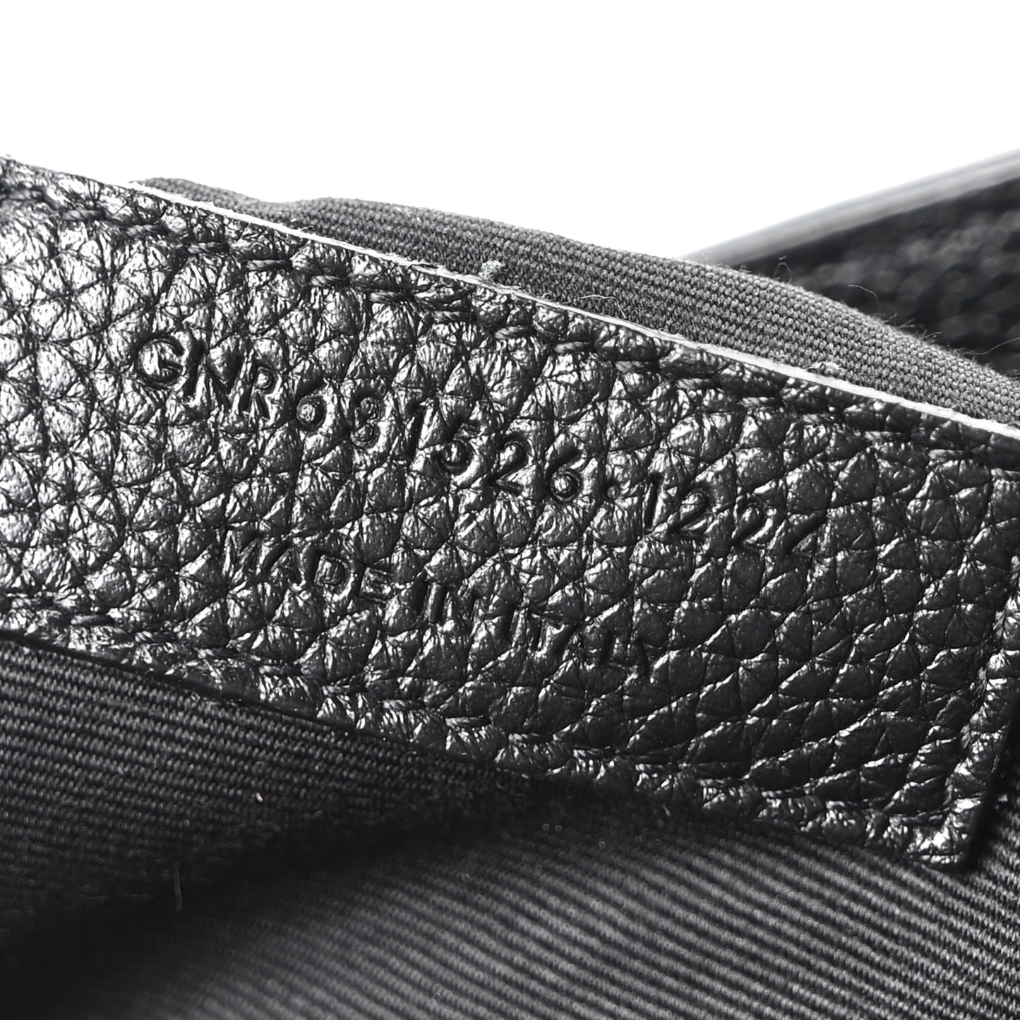 Grained Calfskin Large Thin Sac De Jour Black