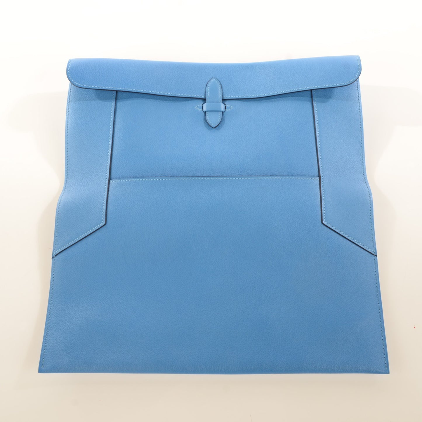 Veau Evercolor Pliplat Clutch Bleu Paradis