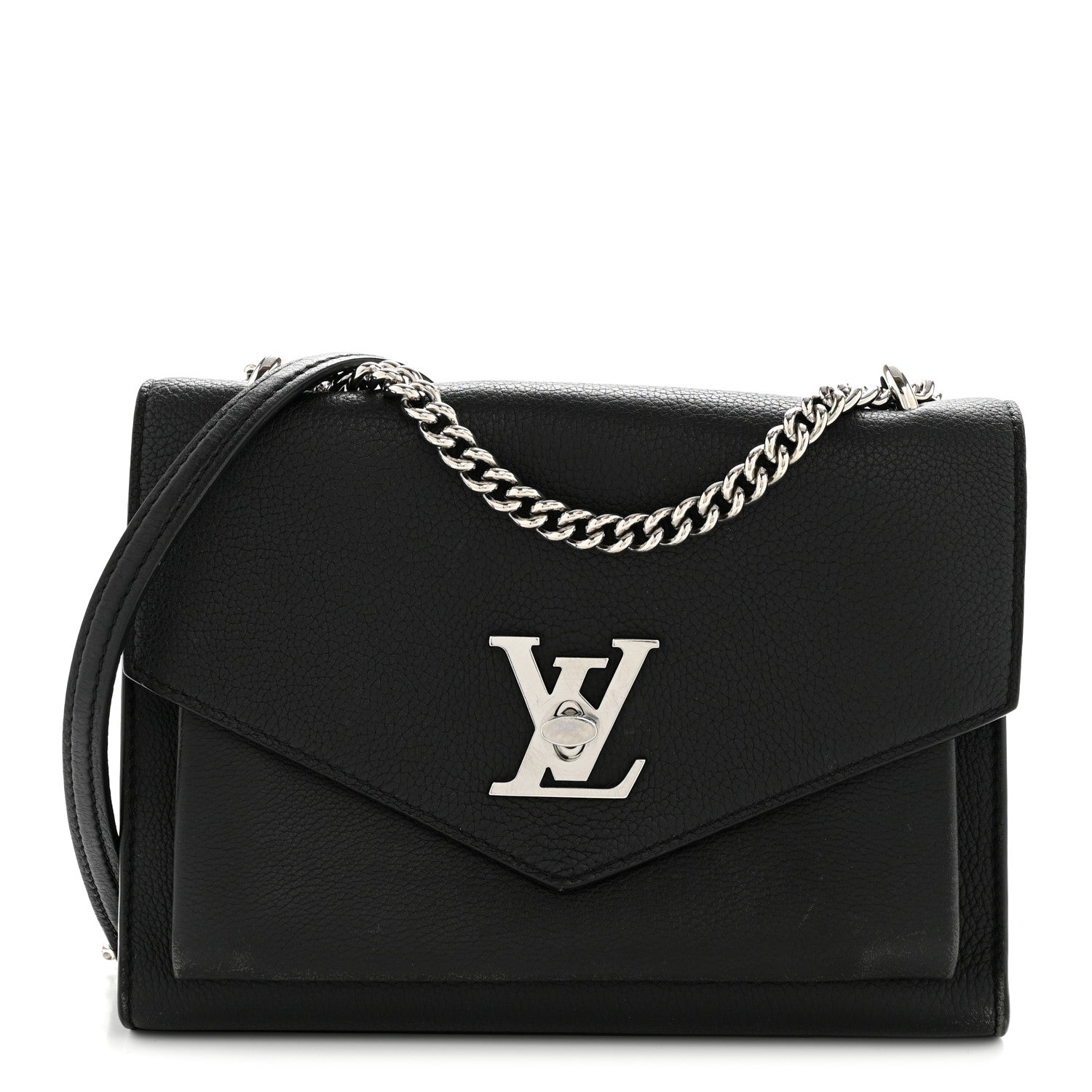 Louis Vuitton Soft Calfskin My Lockme Chain Bag BB Black 1 of 16