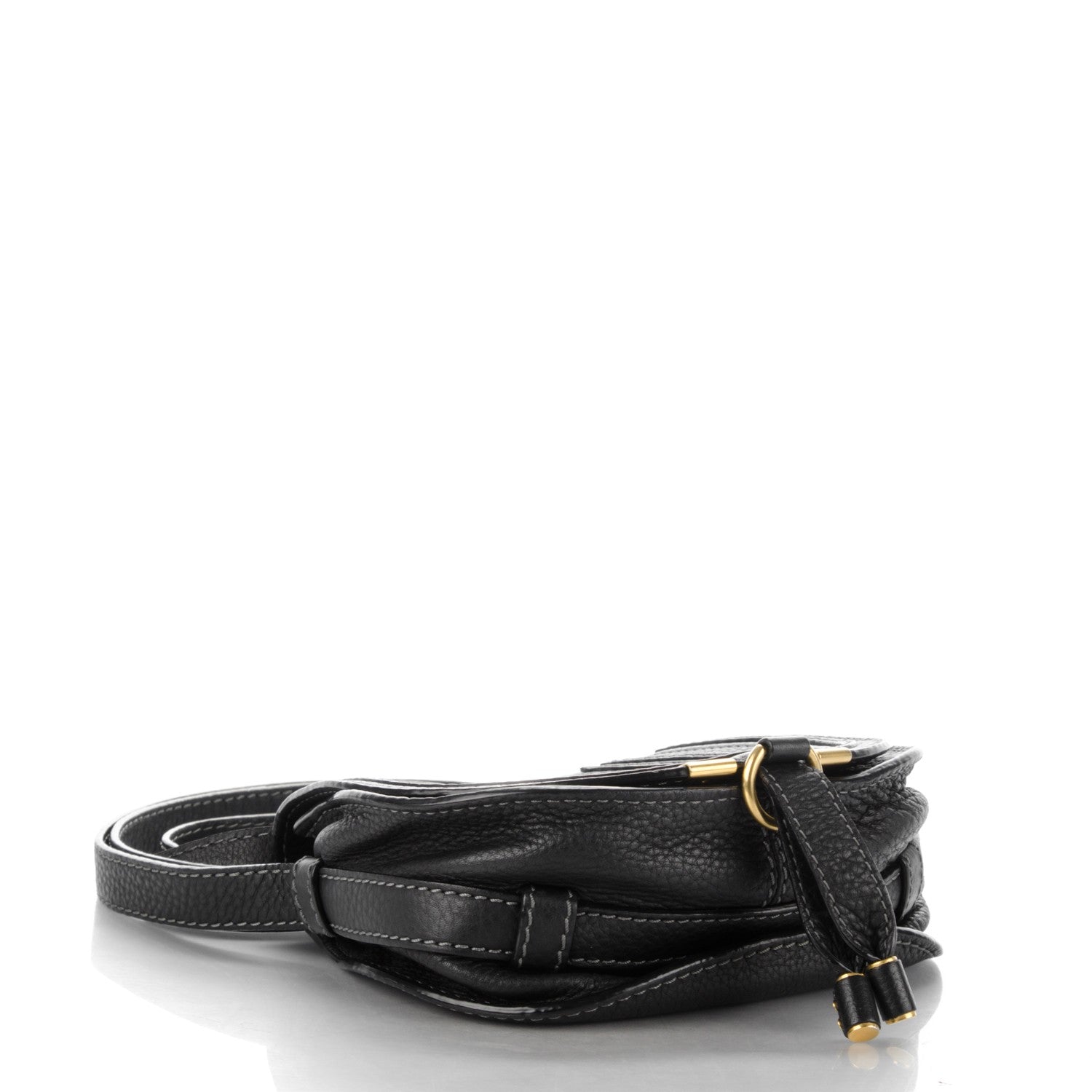 Chloe Calfskin Mini Marcie Round Crossbody Bag Black 4 of 8