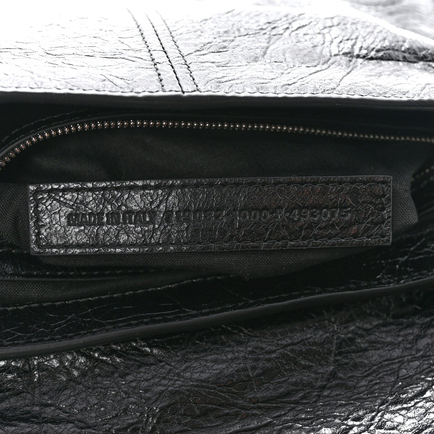 Balenciaga Agneau Arena XS Piercing Le Cagole Flap Bag Black