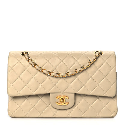 Chanel Lambskin Quilted Small Double Flap Beige 1 of 13
