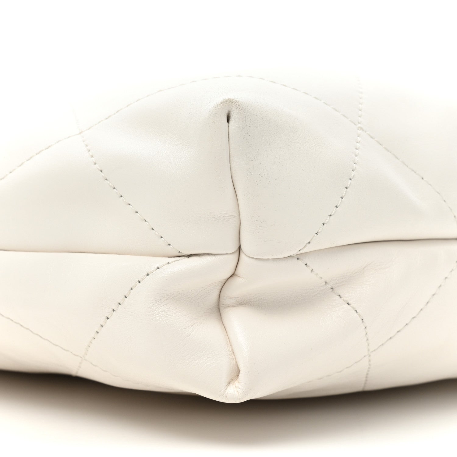 Chanel Shiny Calfskin Quilted Small Rainbow Chanel 22 White 11 of 15