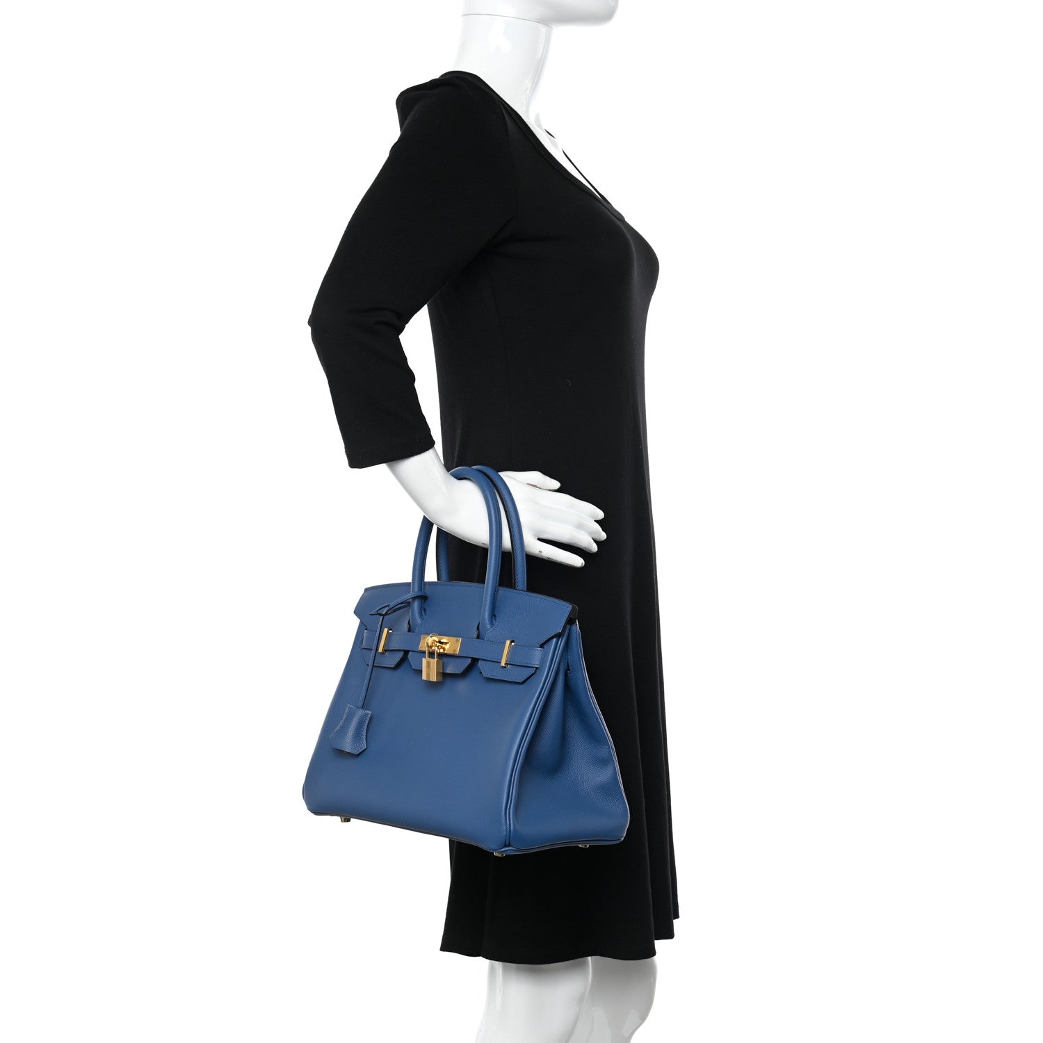 Hermes Epsom Birkin 30 Bleu Agate 2 of 10