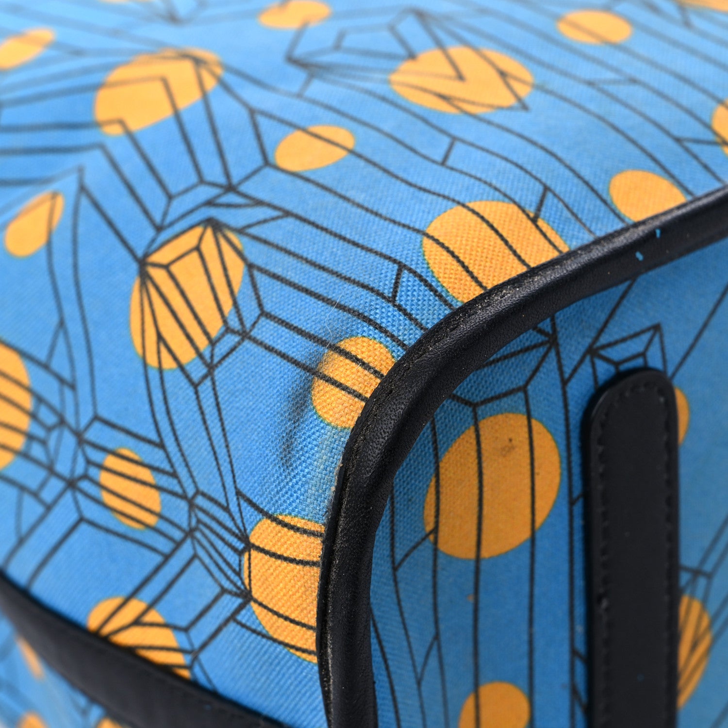MCM Visetos Large Project Reversible Shopper Tote Munich Blue 17 of 21