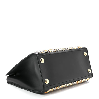 Louis Vuitton Calfskin Studded City Steamer PM Black 4 of 10