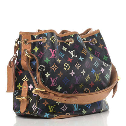 Louis Vuitton Monogram Multicolor Petit Noe Black 2 of 10