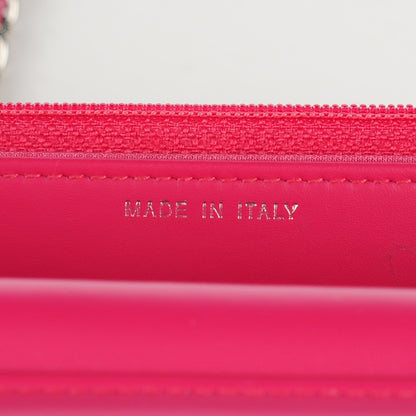 Chanel Patent Quilted Wallet On Chain WOC Fuchsia 7 of 8