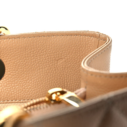 Chanel Caviar Quilted Grand Shopping Tote GST Beige 13 of 20