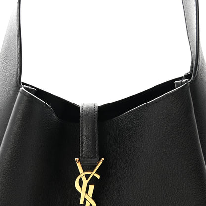 Saint Laurent Grained Calfskin Small Le 5 A 7 Soft Hobo Black 7 of 10