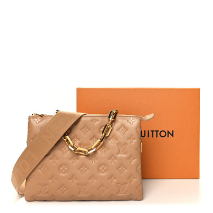 Louis Vuitton Lambskin Embossed Monogram Coussin PM Camel 12 of 12