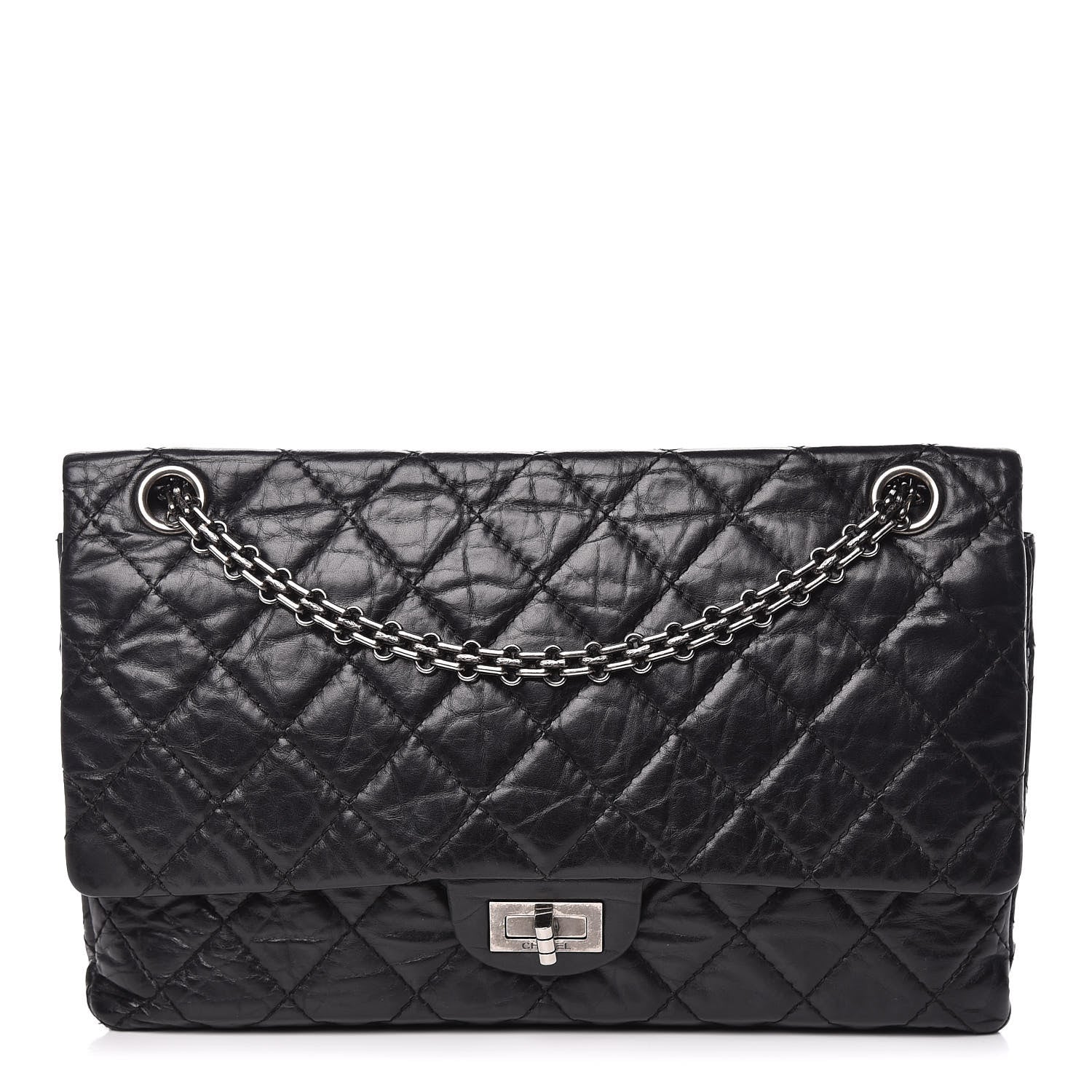 Chanel Aged Calfskin Quilted 2.55 Reissue 226 Flap Black 1 of 13