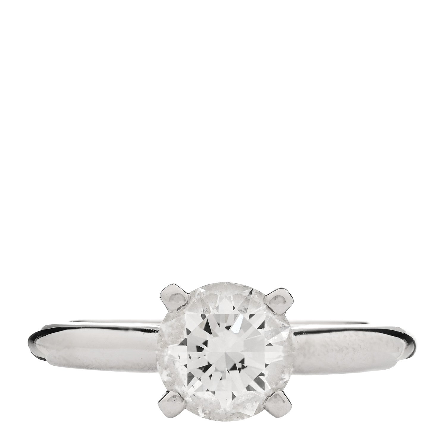 Cartier Platinum Diamond 1.29ct 1895 Solitaire Engagement Ring 52 6 1 of 7