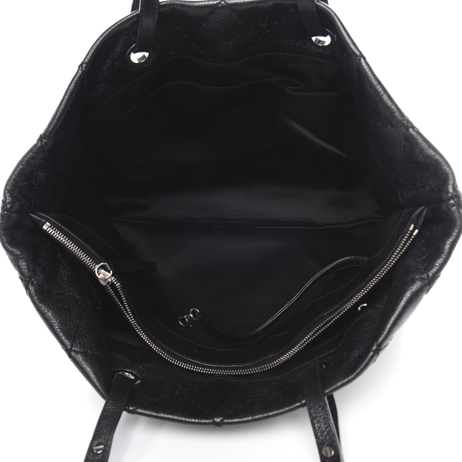 Chanel Glazed Calfskin Large On The Road Tote Black 5 of 14