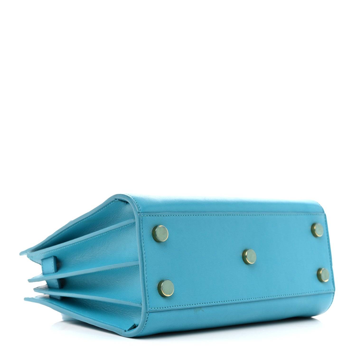 Saint Laurent Calfskin Nano Sac De Jour Turquoise 7 of 33