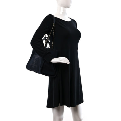 Chanel Mixed Fibers Small Deauville Tote Black 2 of 11