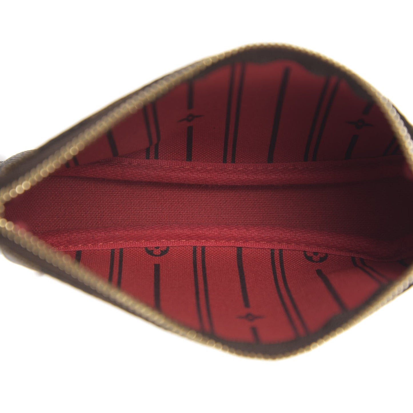Damier Ebene Complice Trunks and Bags Mini Pochette Accessories Red