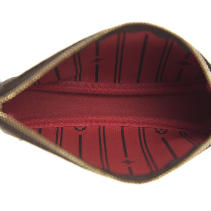 Louis Vuitton Damier Ebene Complice Trunks and Bags Mini Pochette Accessories Red 5 of 8