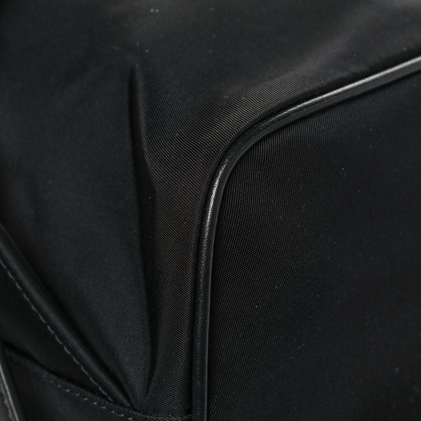 Tessuto Nylon Soft Calfskin Backpack Black