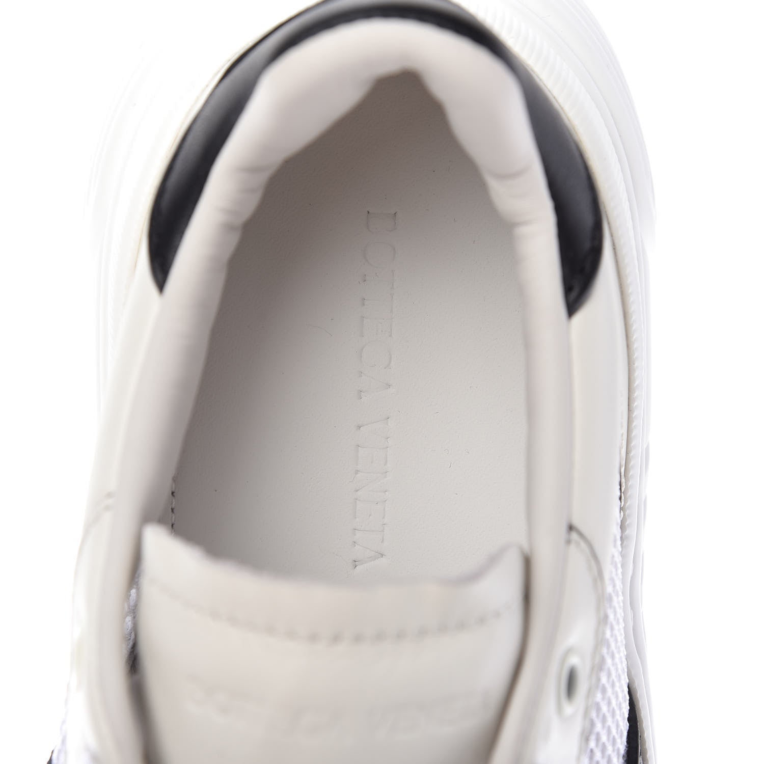 Bottega Veneta Calfskin Technical Mesh Speedster Sneakers 40 White Black 7 of 9