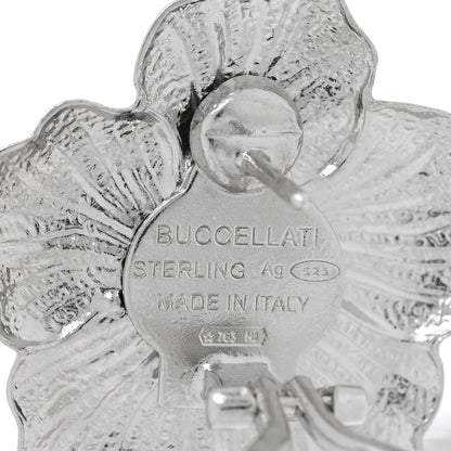 Buccellati Sterling Silver Vermeil Blossoms Gardenia 3 Drop Earrings 4 of 5