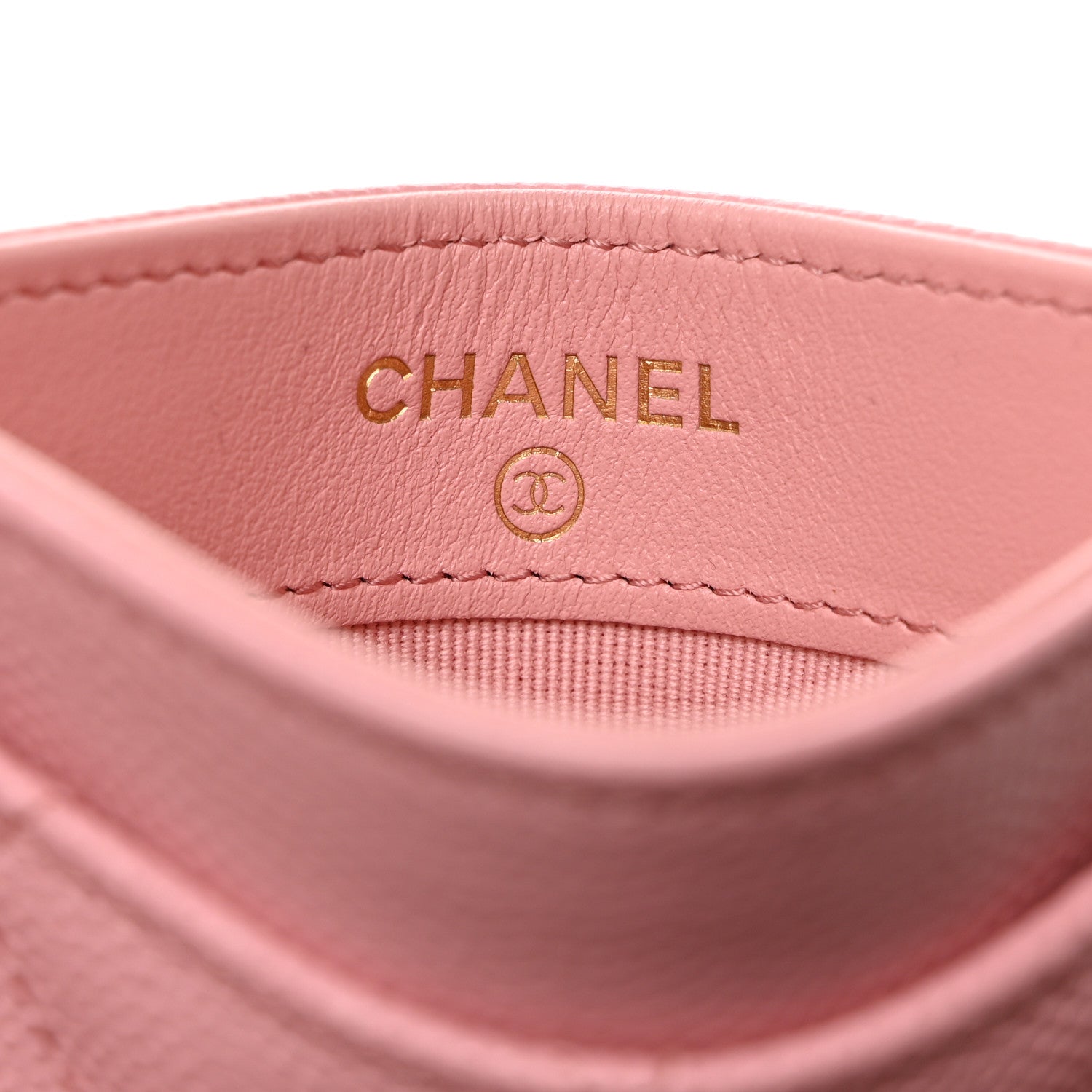 Chanel Caviar Quilted Card Holder Light Pink 6 of 9