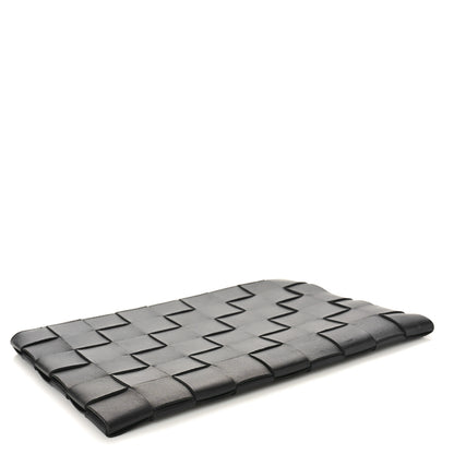 Bottega Veneta Nappa Maxi Intrecciato Large Cassette Flat Zip Pouch Black 4 of 9