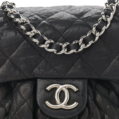 Chanel Washed Lambskin Quilted Mini Chain Around Messenger Black 8 of 11