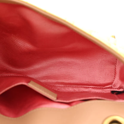 Gucci Metallic Calfskin Matelasse Studded Mini Pearly GG Marmont Shoulder Bag Gold 5 of 13