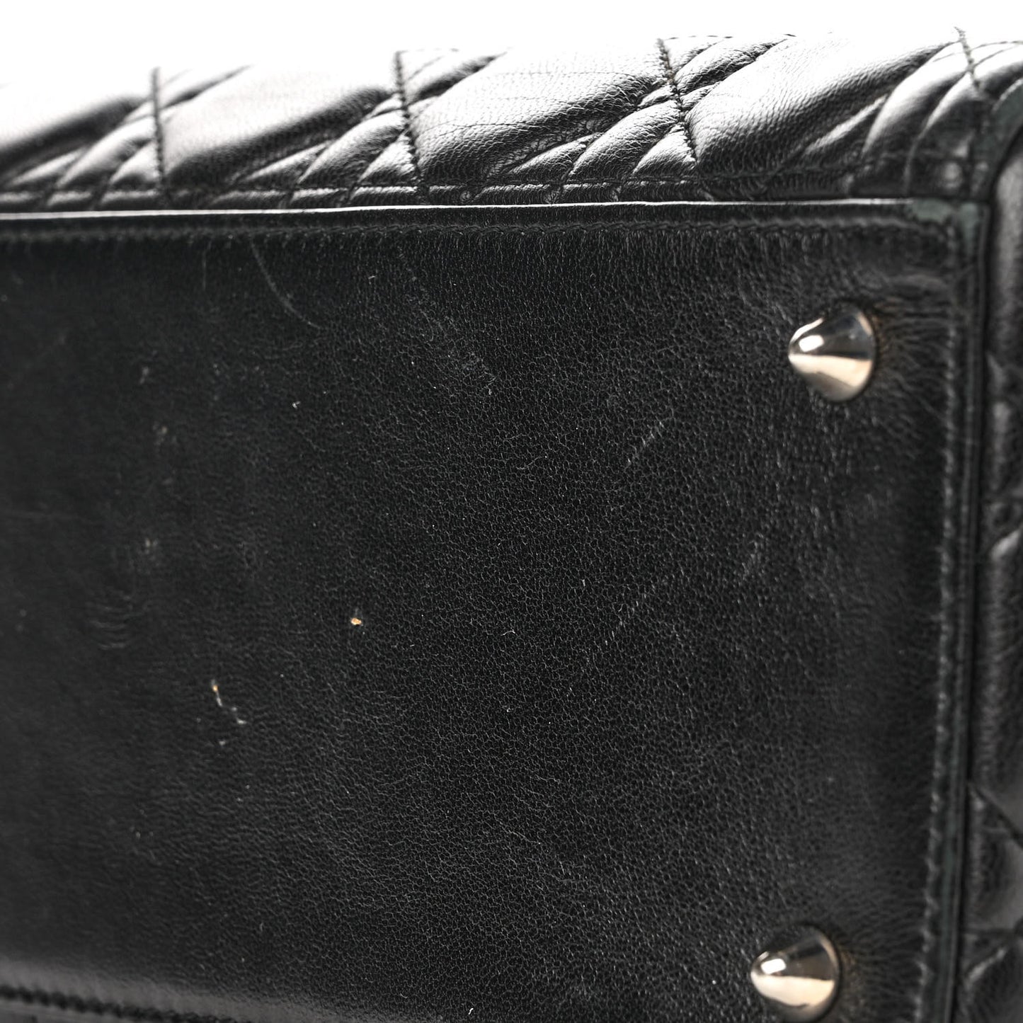 Lambskin Cannage Medium Lady Dior Black