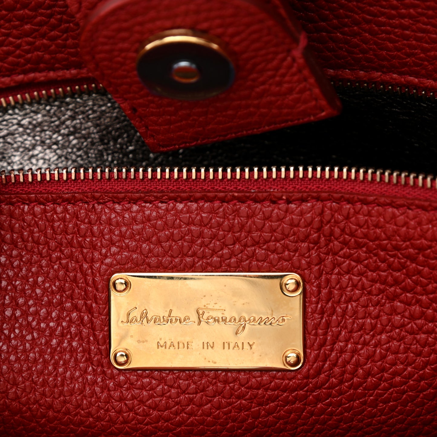 Calfskin Nencia Tote Rosso