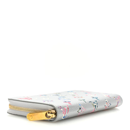 Louis Vuitton Metallic Monogram LV Garden Zippy Wallet Silver 4 of 6
