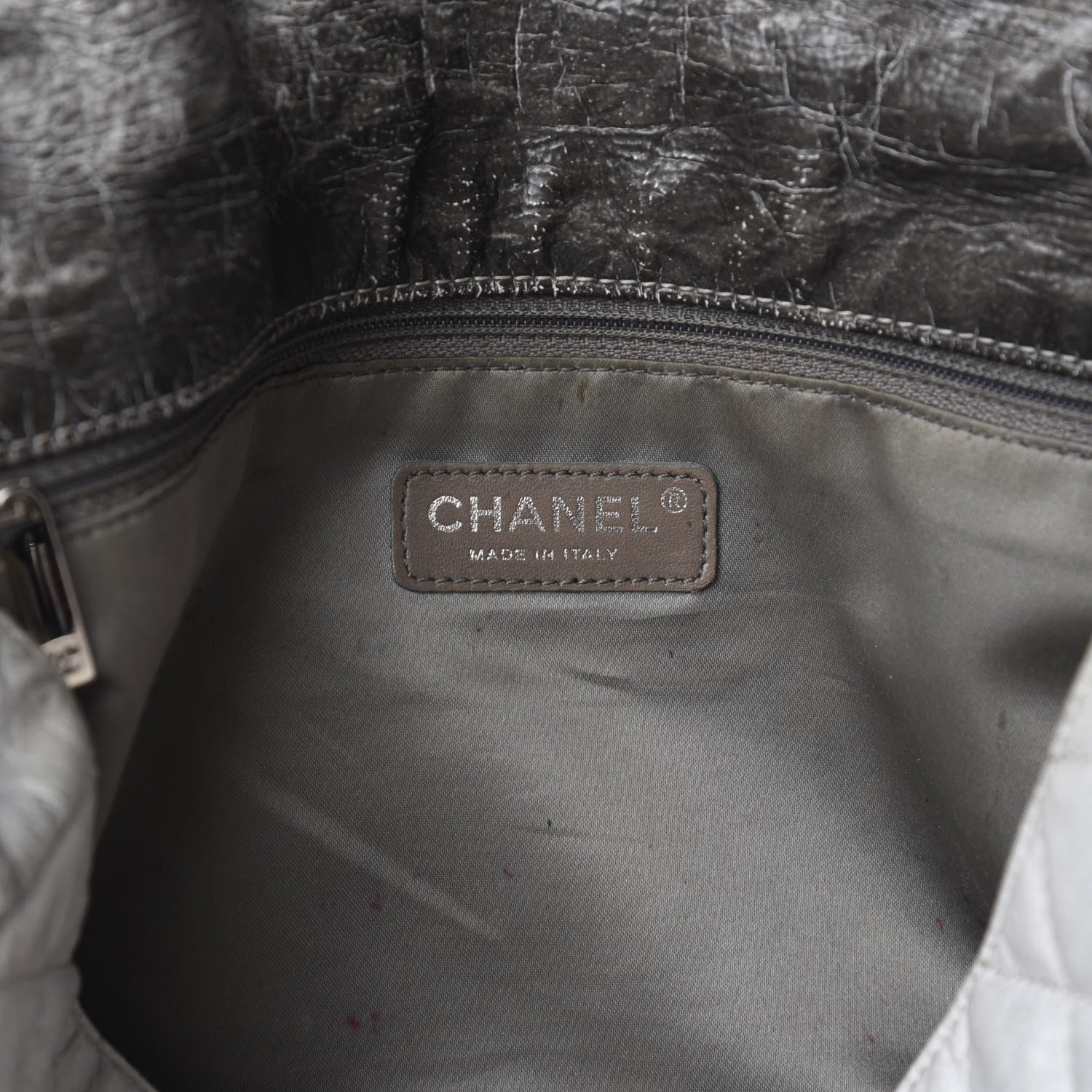 Chanel Vinyl Quilted Jumbo Melrose Degrade Flap Black 12 of 16