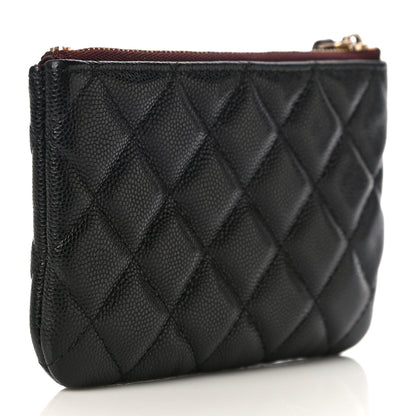 Chanel Caviar Quilted Small Cosmetic Case Black 3 of 12