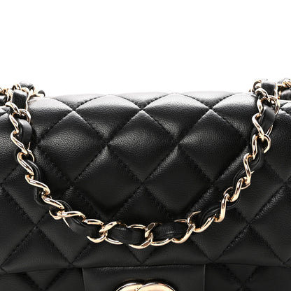 Chanel Lambskin Quilted Mini Rectangular Flap Black 8 of 10