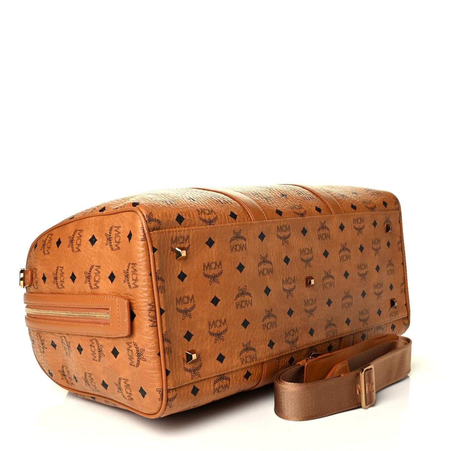 Visetos Medium Traveler Weekender Duffle Bag Cognac