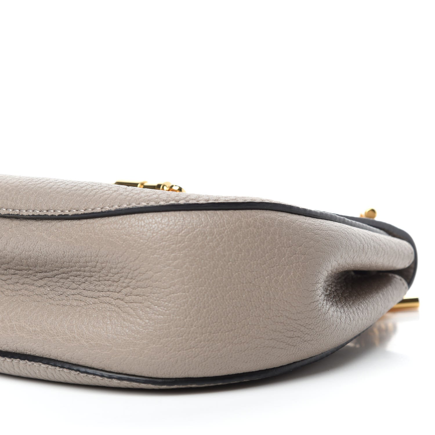 Chloe Grained Lambskin Mini Drew Bijou Shoulder Bag Motty Grey 8 of 10