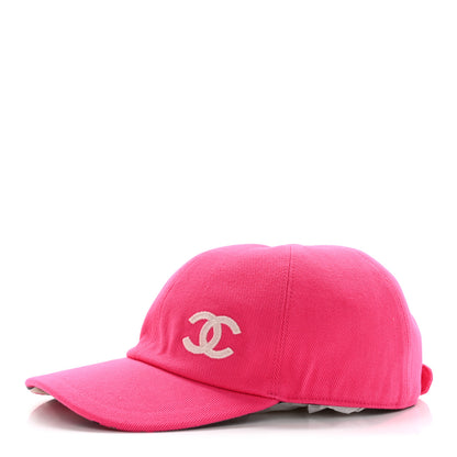 Chanel Cotton CC Cap Hat Fuchsia 1 of 9