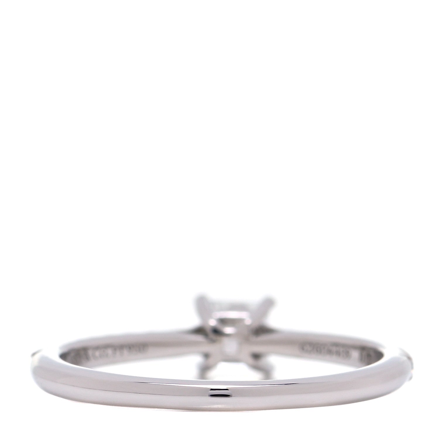 Tiffany Platinum Diamond .30ct Novo Princess Cut Engagement Ring 54 7 3 of 5