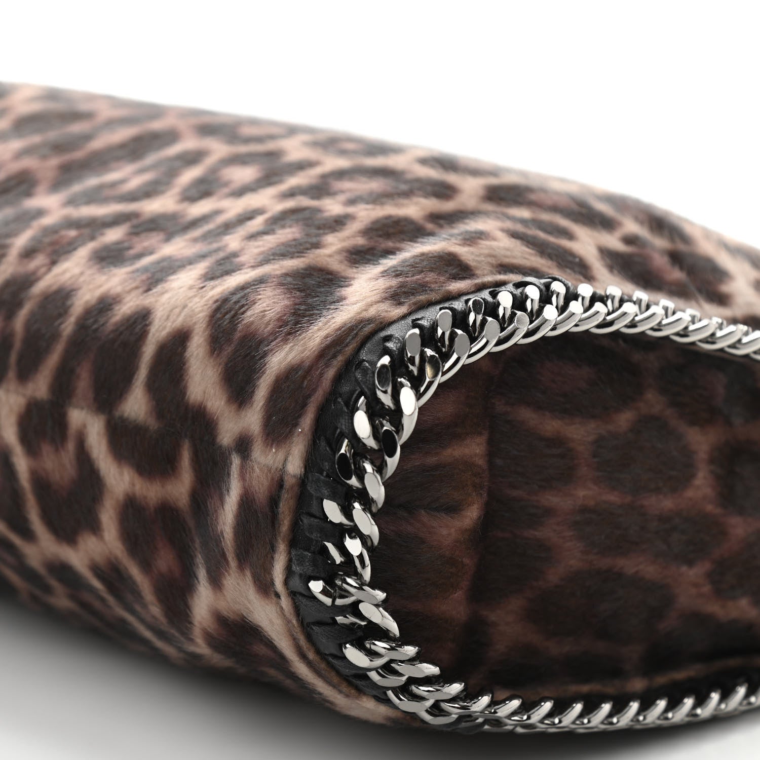Stella McCartney Faux Calf Hair Leopard Print Small Falabella Tote Brown 9 of 9