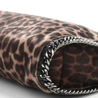 Stella McCartney Faux Calf Hair Leopard Print Small Falabella Tote Brown 9 of 9