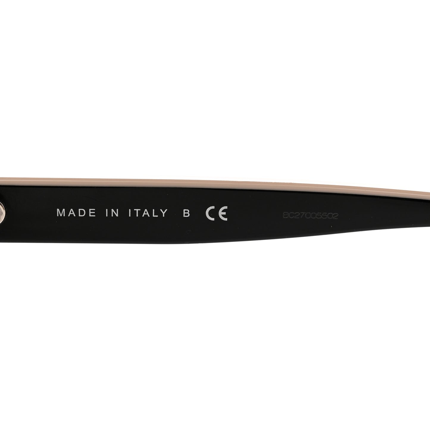 Acetate CC Butterfly Sunglasses 5414 Black Beige