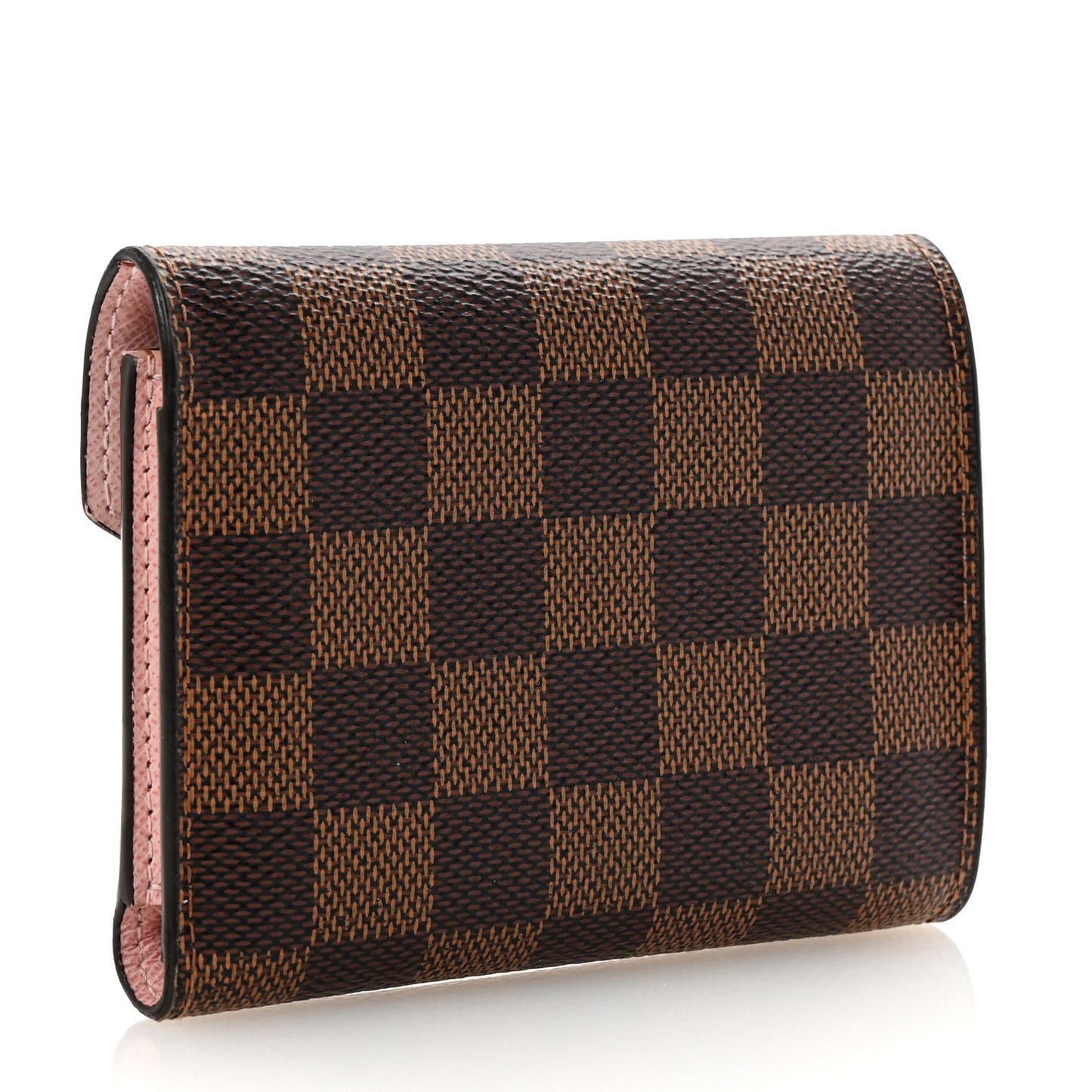 Damier Ebene Victorine Wallet Rose Ballerine