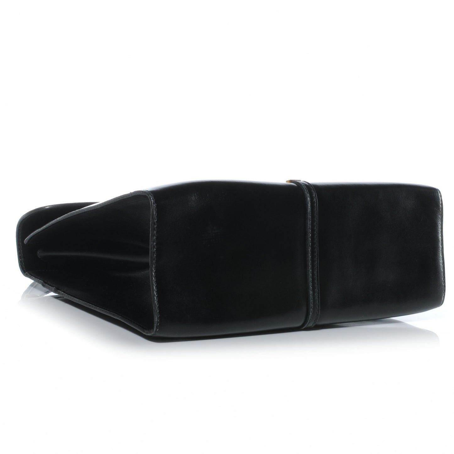 Leather G Top Handle Bag Black