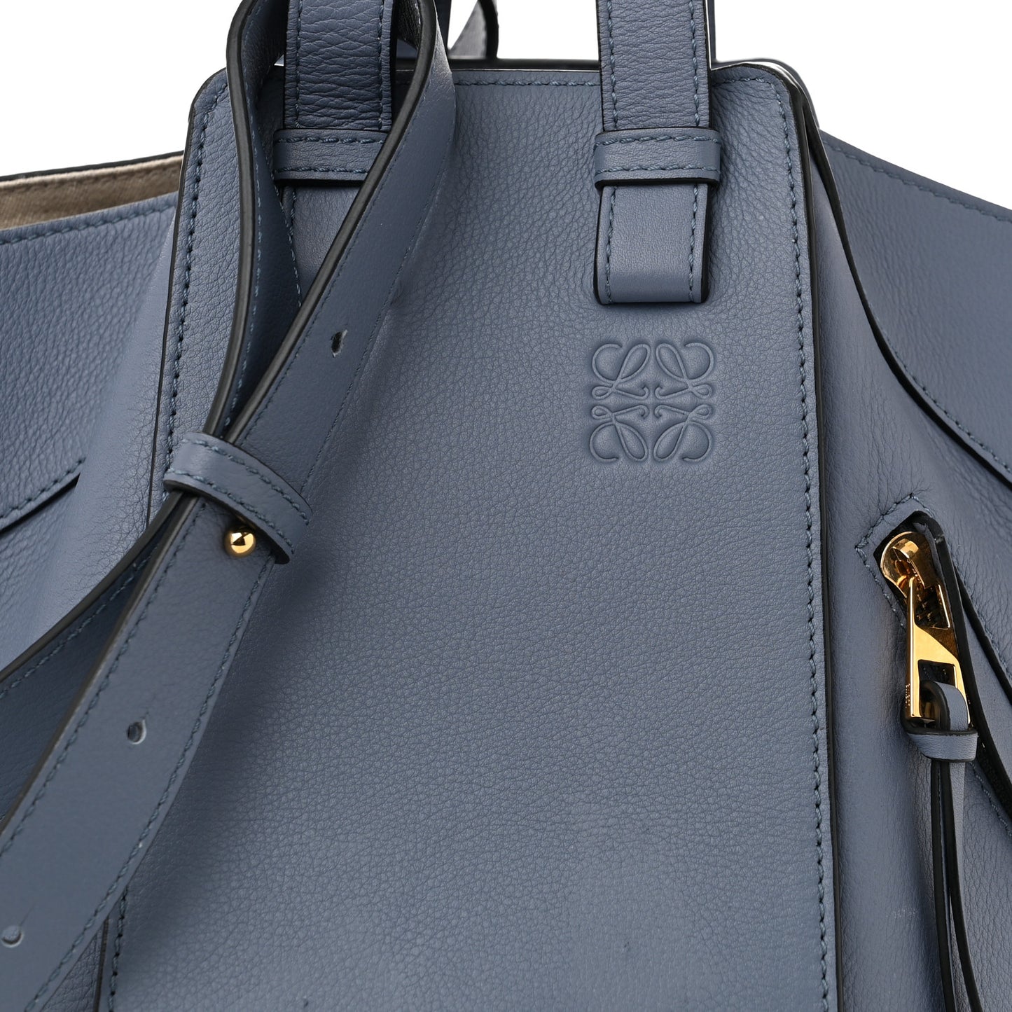 Calfskin Small Hammock Shoulder Bag Atlantic