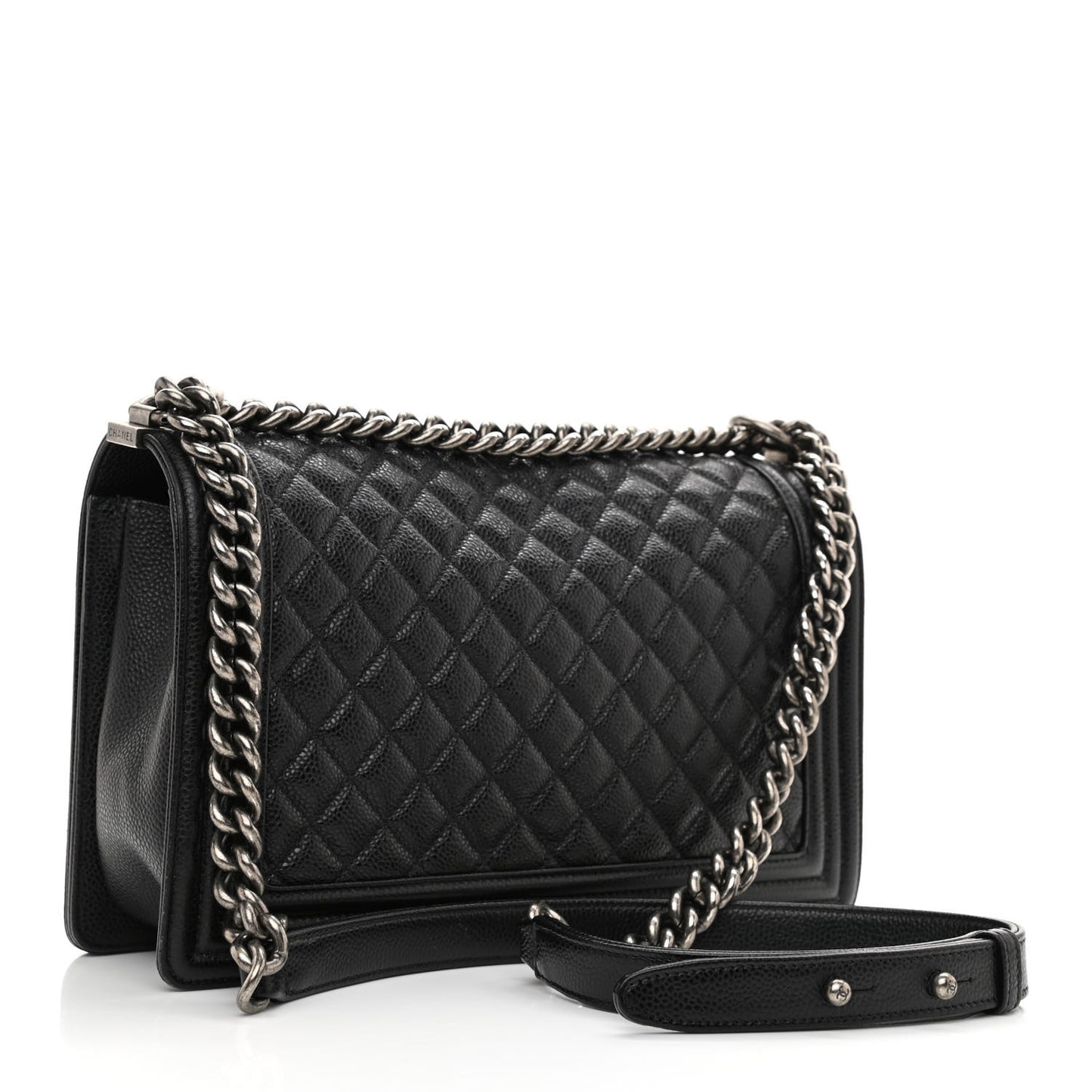 Caviar Quilted New Medium Boy Flap Black