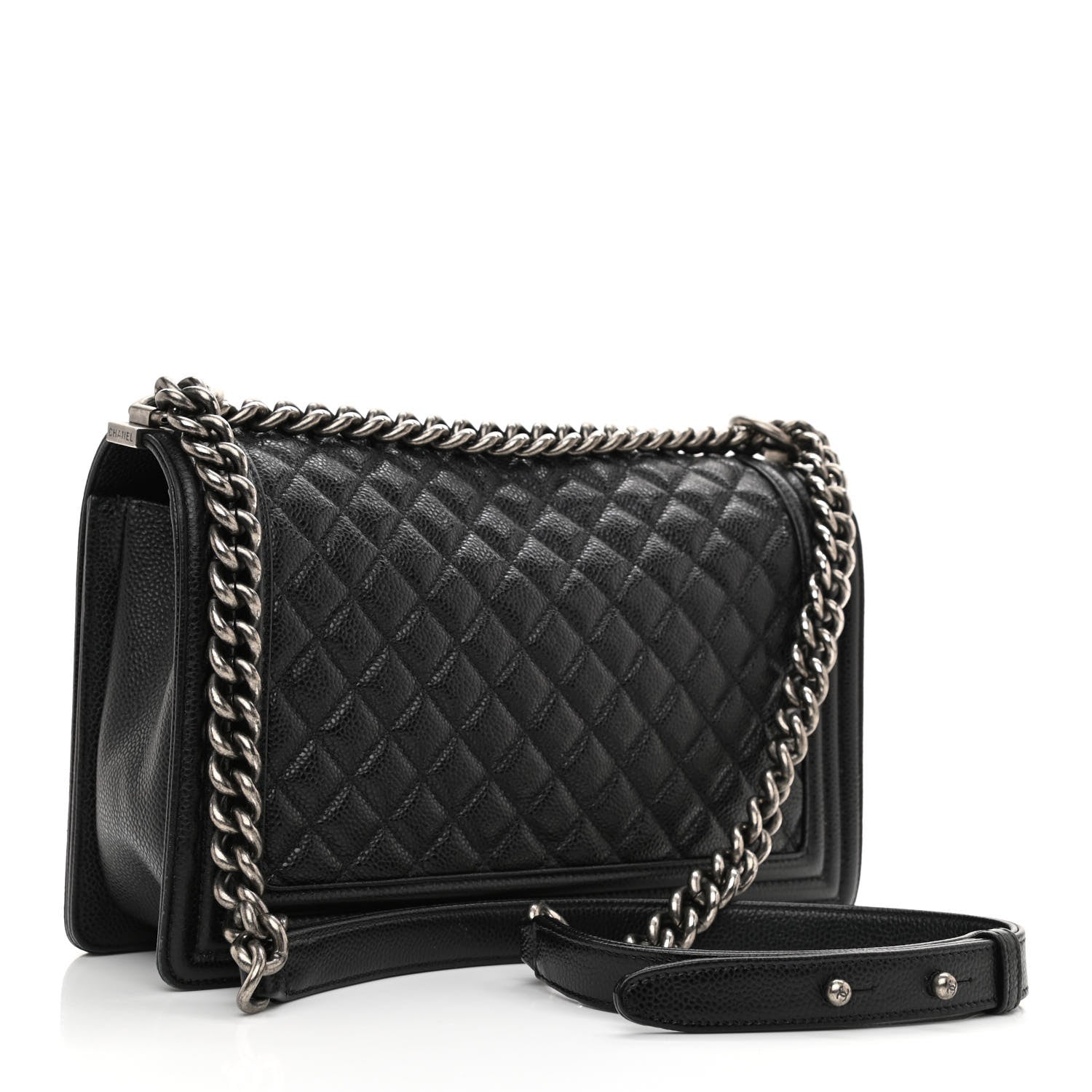 Chanel Caviar Quilted New Medium Boy Flap Black 3 of 12